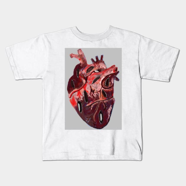 Heart Sutra Kids T-Shirt by GanethLey